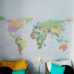 adesivo mapa mundi parede curitiba